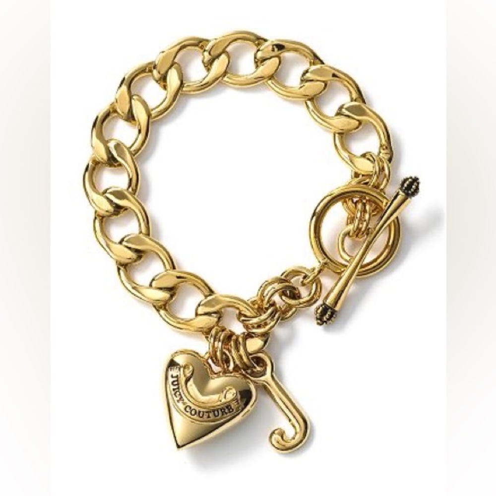 Juicy Couture gold charm bracelet ✨